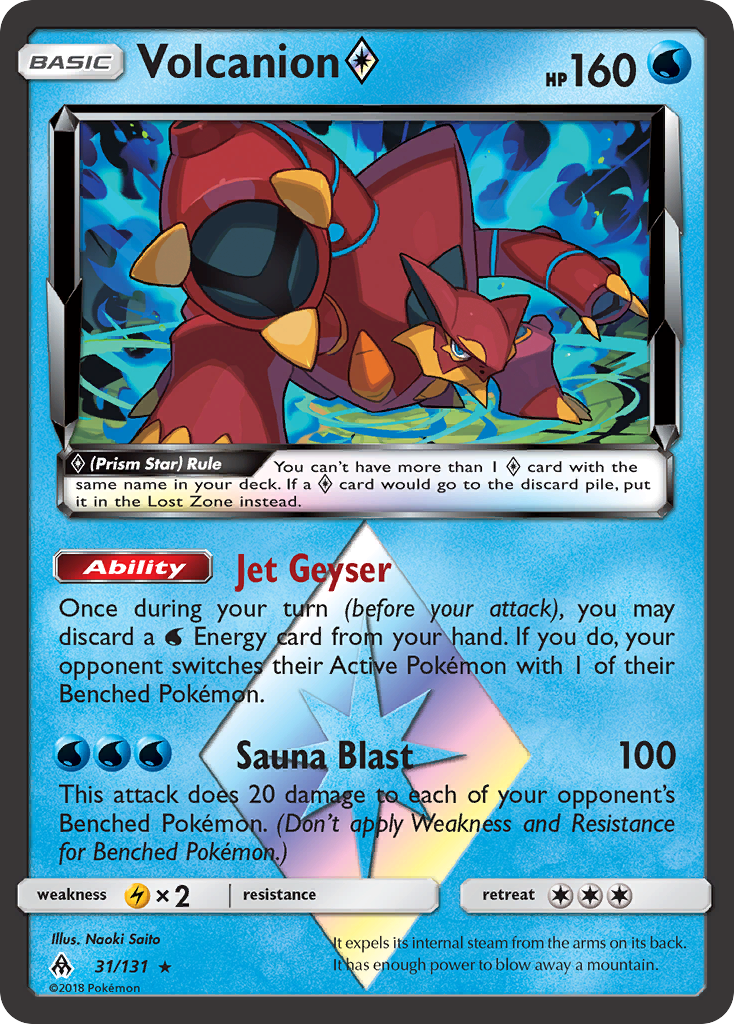 Volcanion (31/131) (Prism Star) [Sun & Moon: Forbidden Light] | Tables and Towers