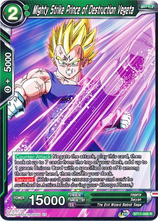 Mighty Strike Prince of Destruction Vegeta (BT11-068) [Vermilion Bloodline] | Tables and Towers