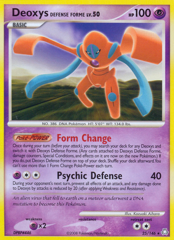 Deoxys Defense Forme (25/146) [Diamond & Pearl: Legends Awakened] | Tables and Towers