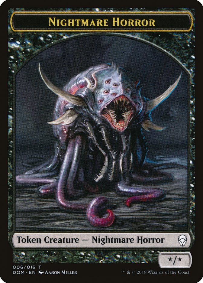 Nightmare Horror Token [Dominaria Tokens] | Tables and Towers