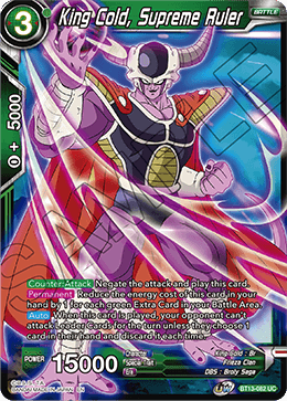 King Cold, Supreme Ruler (Uncommon) (BT13-082) [Supreme Rivalry] | Tables and Towers