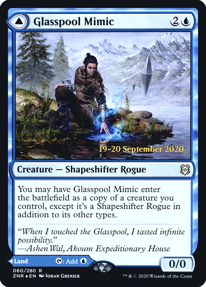 Glasspool Mimic // Glasspool Shore [Zendikar Rising Prerelease Promos] | Tables and Towers