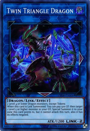 Twin Triangle Dragon [OP08-EN006] Super Rare | Tables and Towers