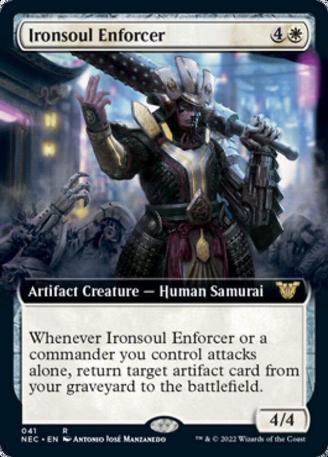 Ironsoul Enforcer (Extended Art) [Kamigawa: Neon Dynasty Commander] | Tables and Towers