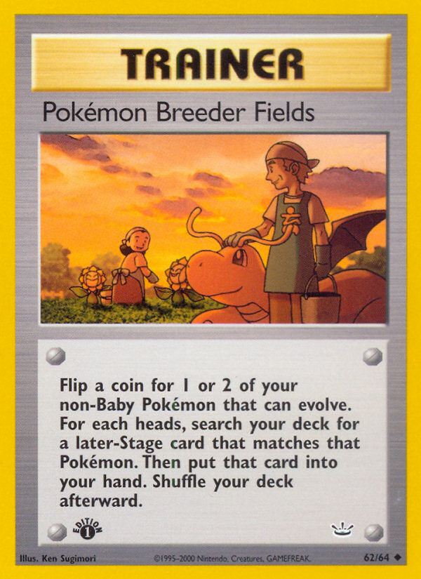 Pokemon Breeder Fields (62/64) [Neo Revelation 1st Edition] | Tables and Towers