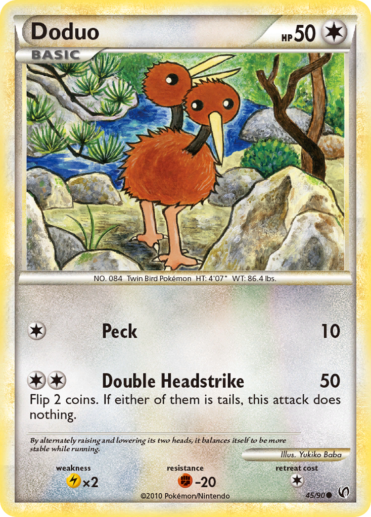 Doduo (45/90) [HeartGold & SoulSilver: Undaunted] | Tables and Towers