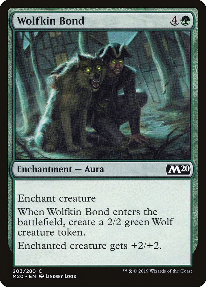 Wolfkin Bond [Core Set 2020] | Tables and Towers