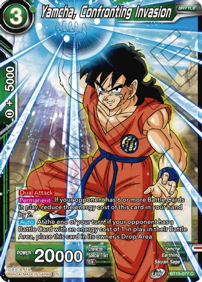 Yamcha, Confronting Invasion (BT15-077) [Saiyan Showdown] | Tables and Towers