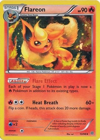 Flareon (13/98) (Cosmos Holo) [XY: Ancient Origins] | Tables and Towers