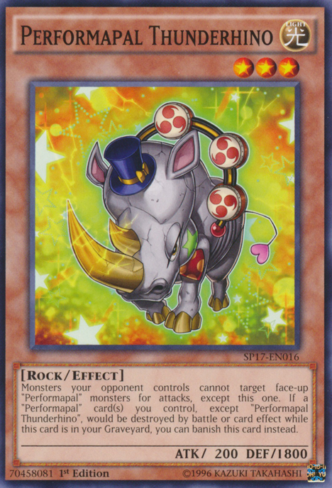 Performapal Thunderhino [SP17-EN016] Common | Tables and Towers