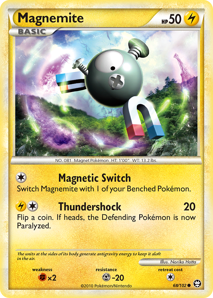 Magnemite (68/102) [HeartGold & SoulSilver: Triumphant] | Tables and Towers