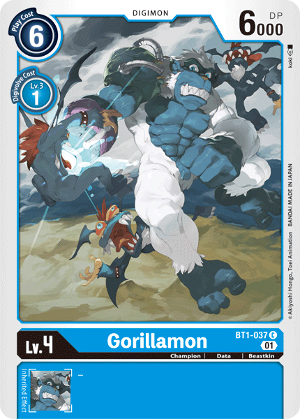 Gorillamon [BT1-037] (Alternative Art) [Starter Deck: Ulforce Veedramon] | Tables and Towers