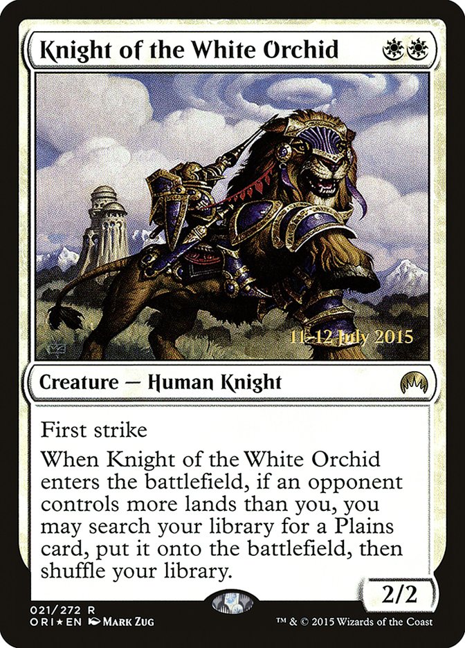 Knight of the White Orchid [Magic Origins Prerelease Promos] | Tables and Towers