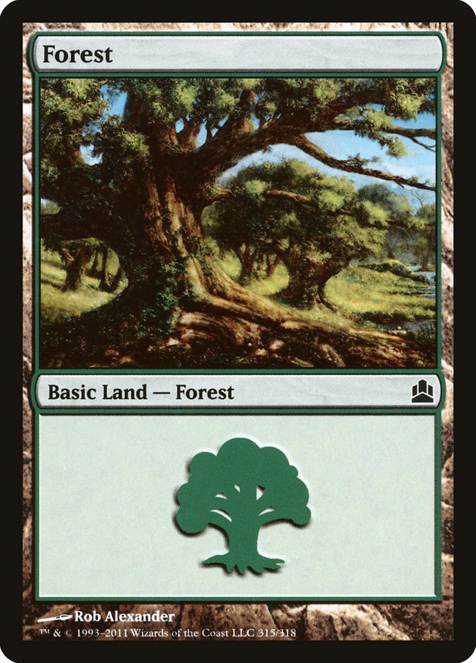 Forest (315) [Commander 2011] | Tables and Towers