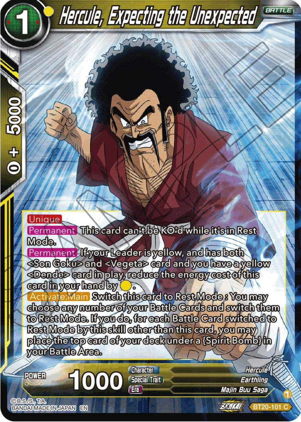 Hercule, Expecting the Unexpected (BT20-101) [Power Absorbed] | Tables and Towers