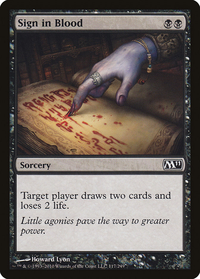 Sign in Blood [Magic 2011] | Tables and Towers