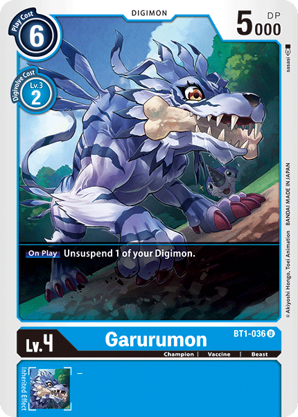 Garurumon [BT1-036] [Release Special Booster Ver.1.0] | Tables and Towers