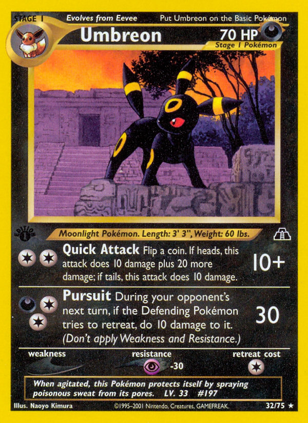 Umbreon (32/75) [Neo Discovery 1st Edition] | Tables and Towers