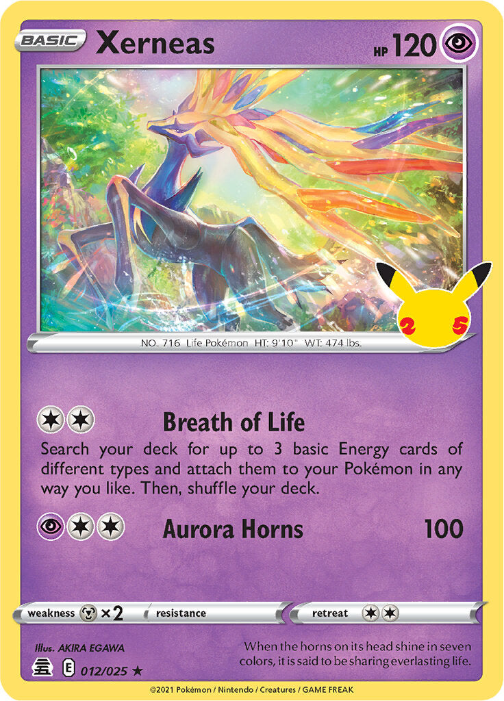 Xerneas (012/025) [Celebrations: 25th Anniversary] | Tables and Towers