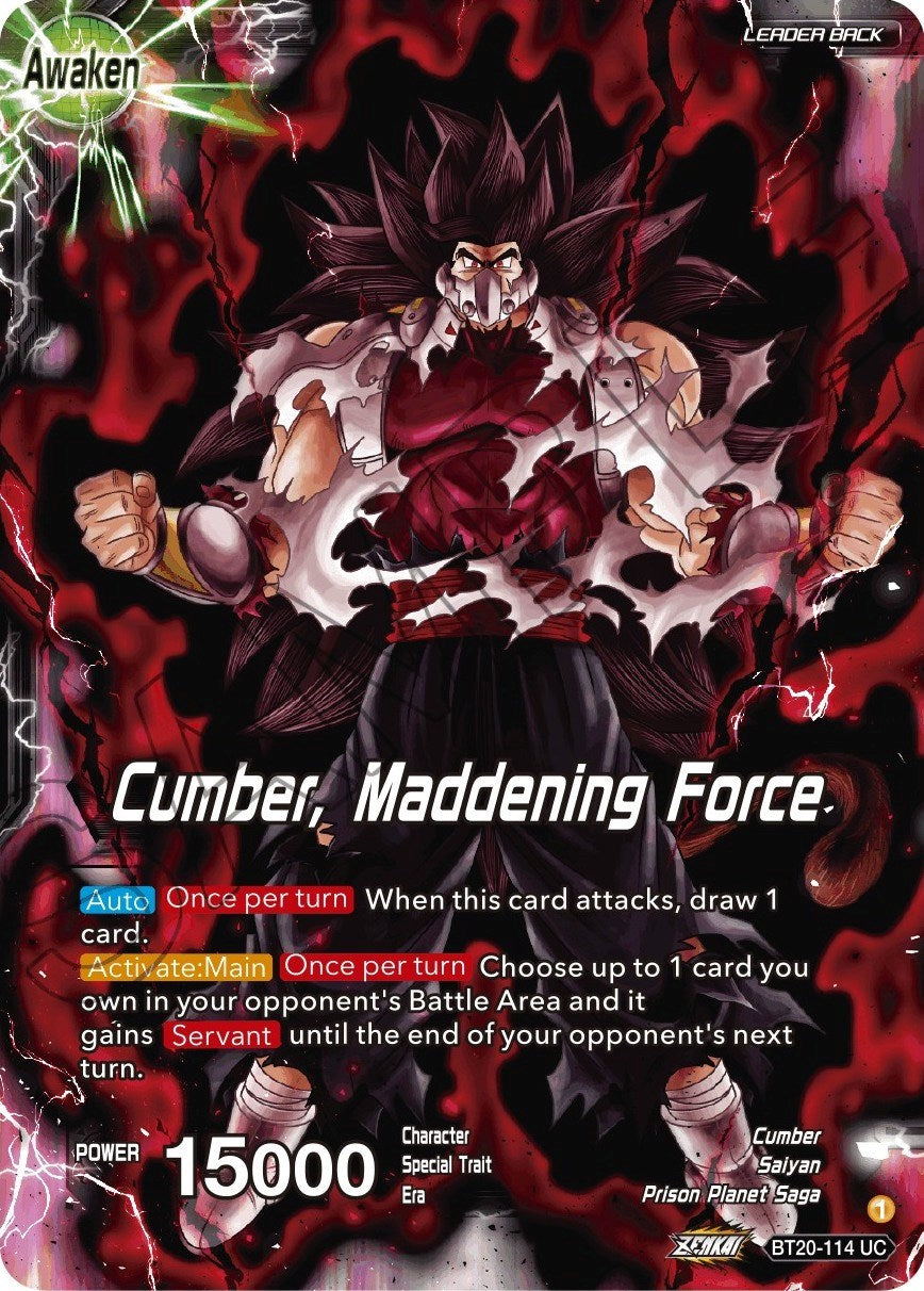 Evil Saiyan // Cumber, Maddening Force (BT20-114) [Power Absorbed] | Tables and Towers