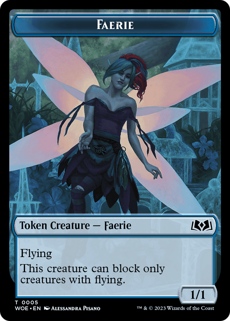 Faerie // Food (0013) Double-Sided Token [Wilds of Eldraine Tokens] | Tables and Towers