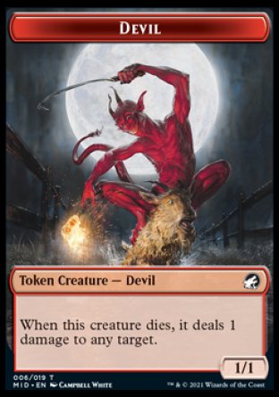 Devil Token [Innistrad: Midnight Hunt Tokens] | Tables and Towers