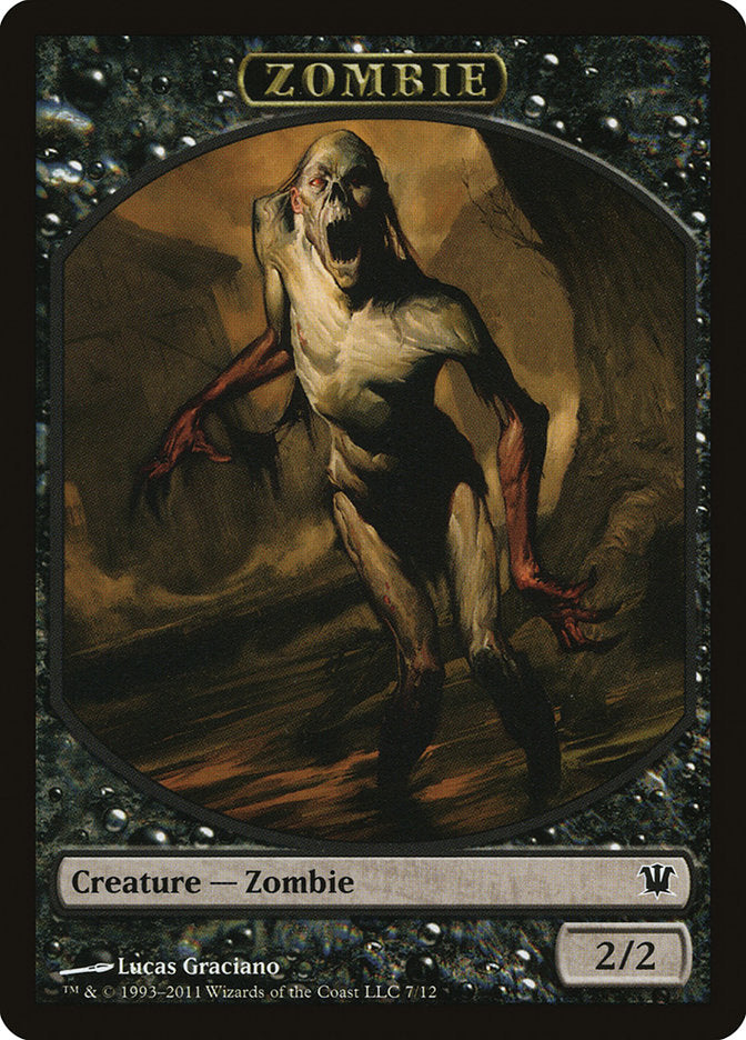 Zombie Token (7/12) [Innistrad Tokens] | Tables and Towers