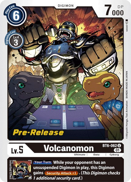 Volcanomon [BT6-062] [Double Diamond Pre-Release Cards] | Tables and Towers