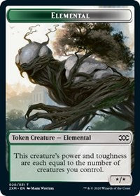 Elemental // Treasure Double-Sided Token [Double Masters Tokens] | Tables and Towers