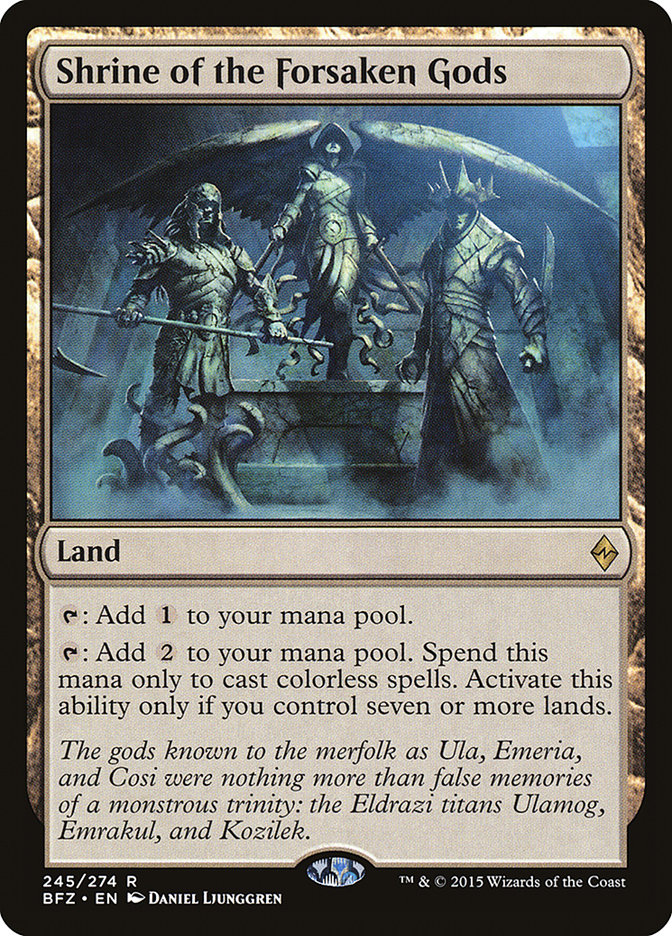 Shrine of the Forsaken Gods [Battle for Zendikar] | Tables and Towers
