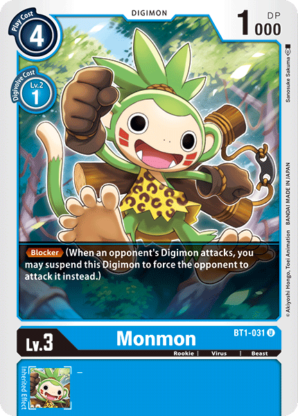 Monmon [BT1-031] [Release Special Booster Ver.1.0] | Tables and Towers