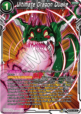 Ultimate Dragon Quake (BT14-141) [Cross Spirits] | Tables and Towers