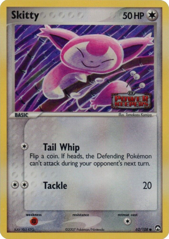 Skitty (62/108) (Stamped) [EX: Power Keepers] | Tables and Towers