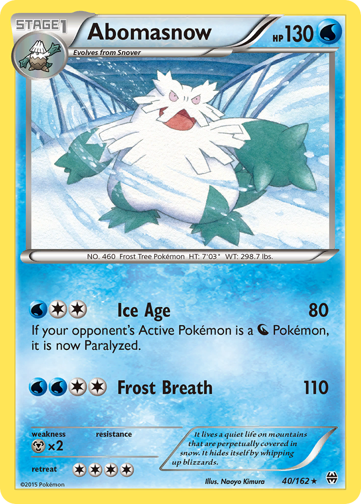 Abomasnow (40/162) [XY: BREAKthrough] | Tables and Towers