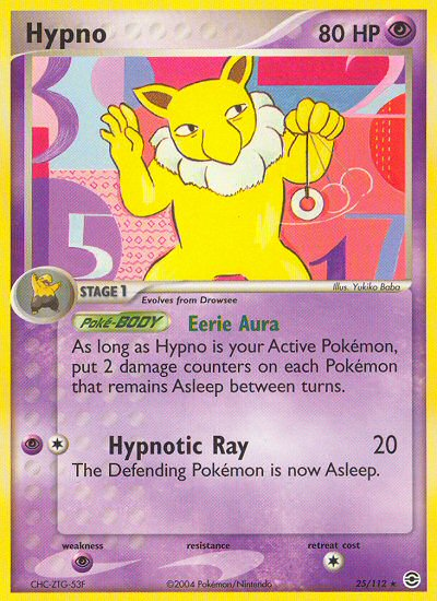 Hypno (25/112) [EX: FireRed & LeafGreen] | Tables and Towers