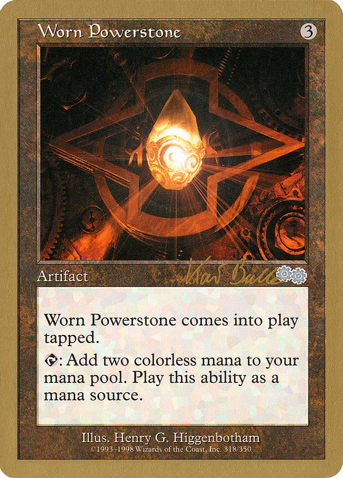 Worn Powerstone (Kai Budde) [World Championship Decks 1999] | Tables and Towers