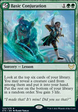 Basic Conjuration (Promo Pack) [Strixhaven: School of Mages Promos] | Tables and Towers