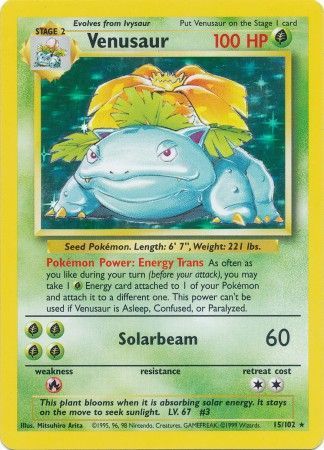 Venusaur (15/102) [Base Set Unlimited] | Tables and Towers