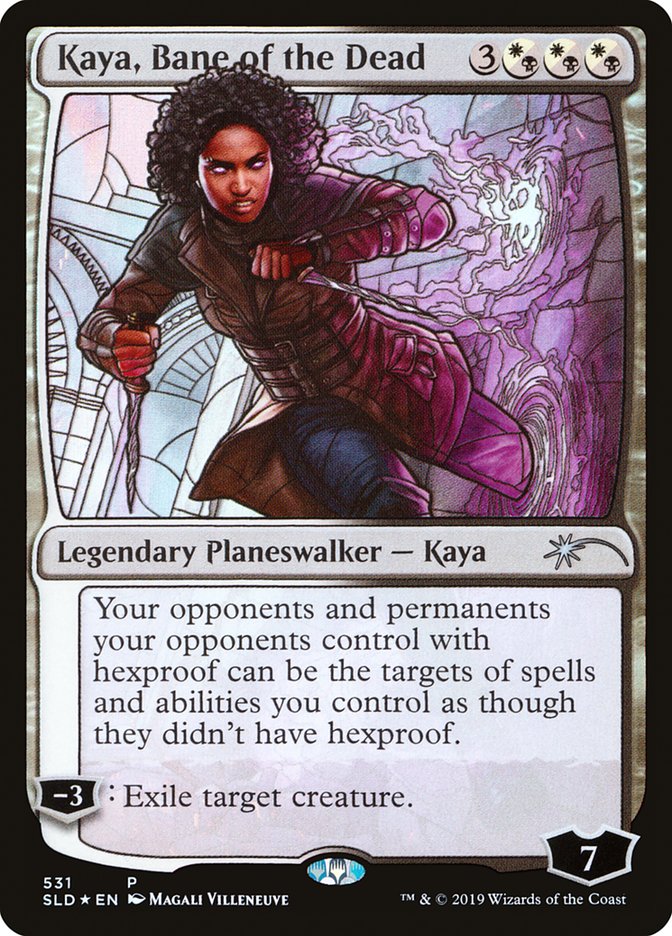 Kaya, Bane of the Dead (Stained Glass) [Secret Lair Drop Promos] | Tables and Towers