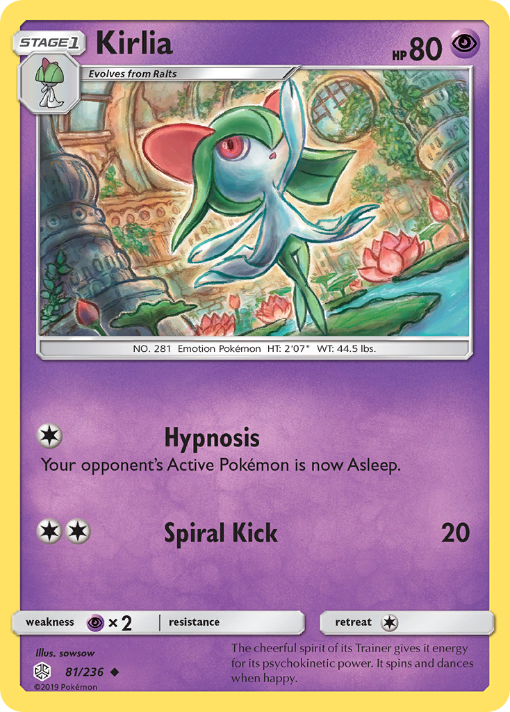 Kirlia (81/236) [Sun & Moon: Cosmic Eclipse] | Tables and Towers