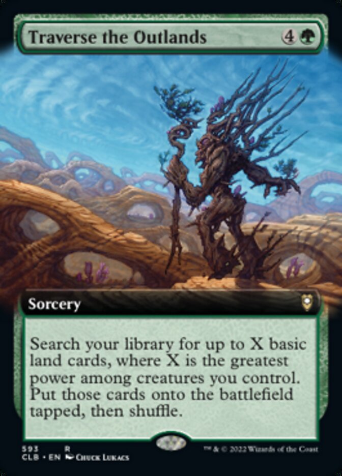 Traverse the Outlands (Extended Art) [Commander Legends: Battle for Baldur's Gate] | Tables and Towers