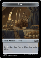 Rat // Food (0010) Double-Sided Token [Wilds of Eldraine Tokens] | Tables and Towers