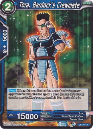 Tora, Bardock's Crewmate (DB3-034) [Giant Force] | Tables and Towers