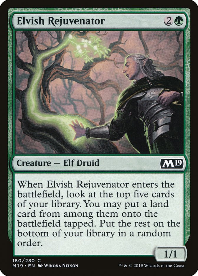 Elvish Rejuvenator [Core Set 2019] | Tables and Towers