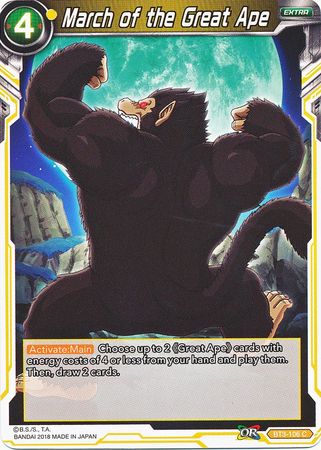 March of the Great Ape (BT3-106) [Cross Worlds] | Tables and Towers