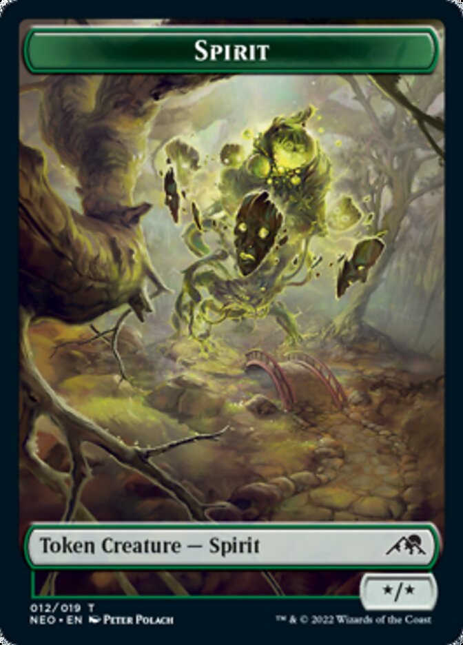 Spirit Token (012) [Kamigawa: Neon Dynasty Tokens] | Tables and Towers