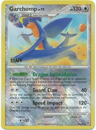 Garchomp (5/147) (Championship Promo Staff) [Platinum: Supreme Victors] | Tables and Towers