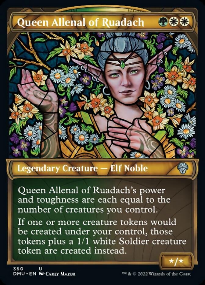 Queen Allenal of Ruadach (Showcase Textured) [Dominaria United] | Tables and Towers