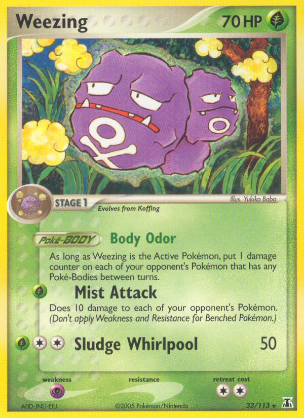 Weezing (33/113) [EX: Delta Species] | Tables and Towers