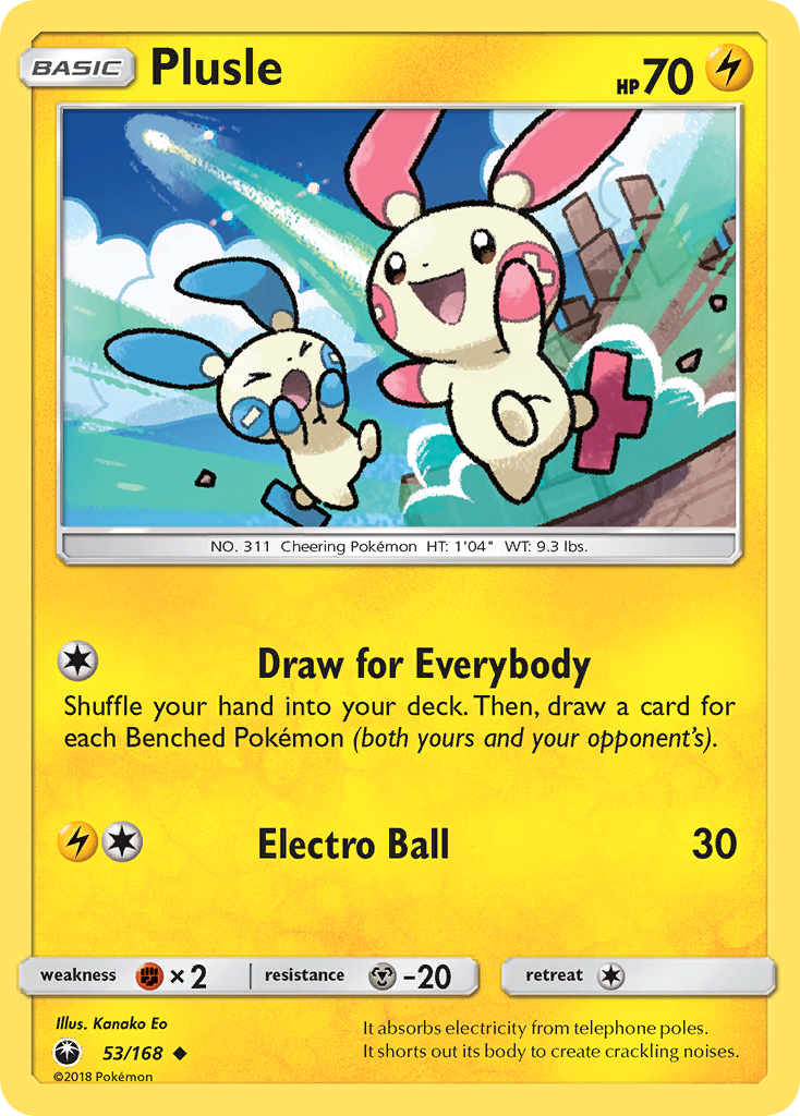 Plusle (53/168) [Sun & Moon: Celestial Storm] | Tables and Towers